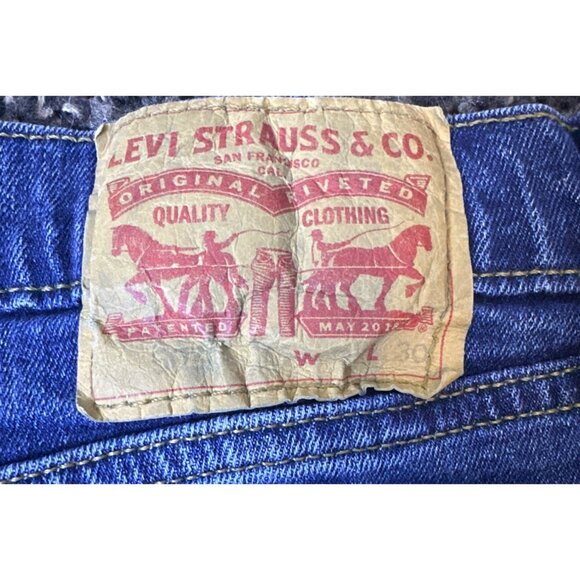 Levi‎ Denim Straight-Leg Jeans With Classic Fit & Zipper Fly Waist  36 Length 30 - Picture 8 of 14